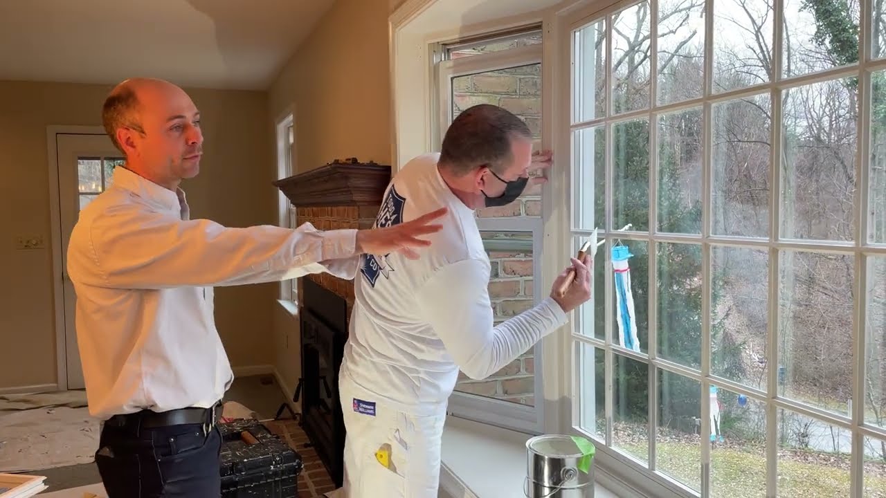 Interior Painting of Window Grids Todd A Hess Painting Co